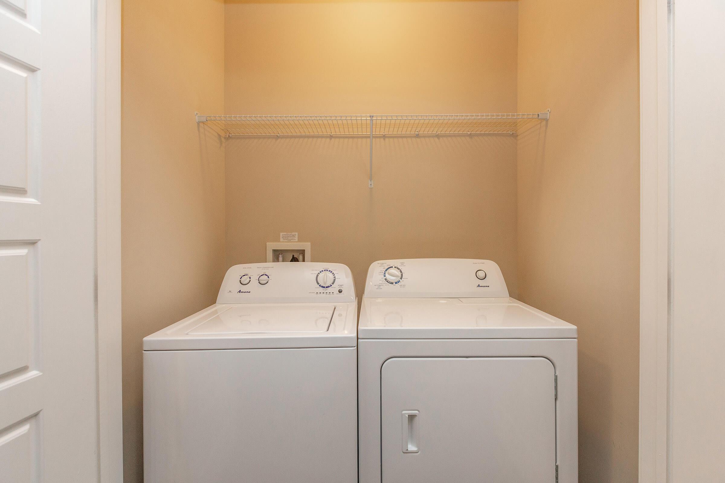 WASHER AND DRYER IN HOME