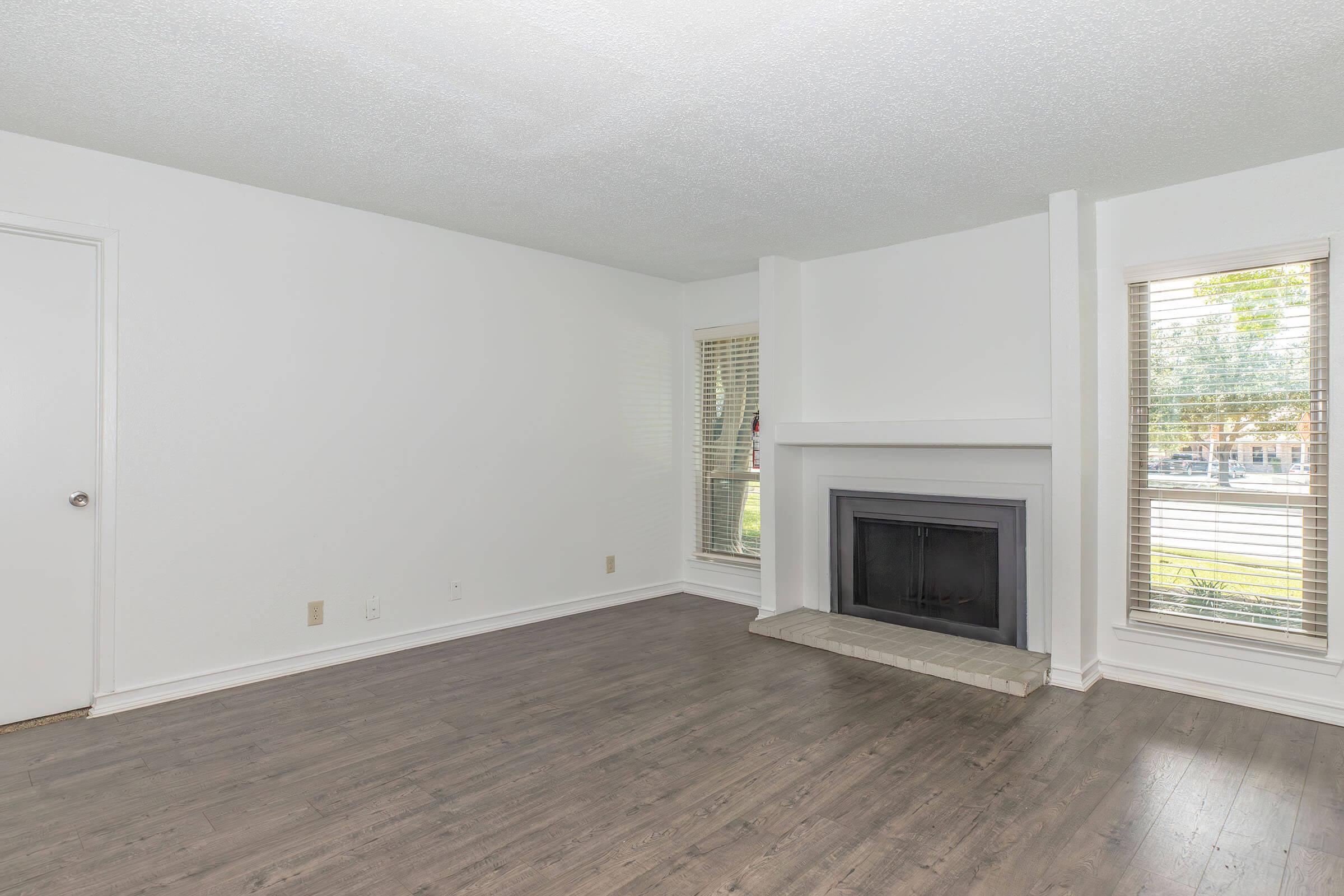 a living room next to a window