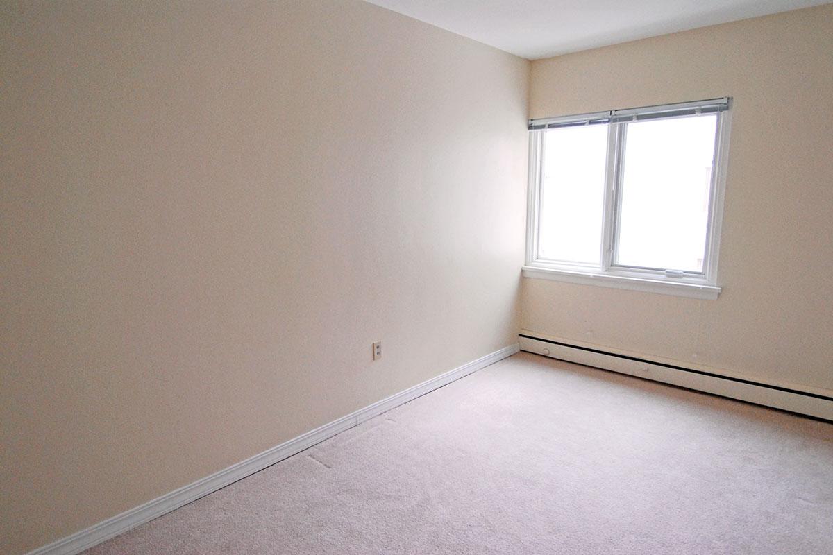 a window in a small room