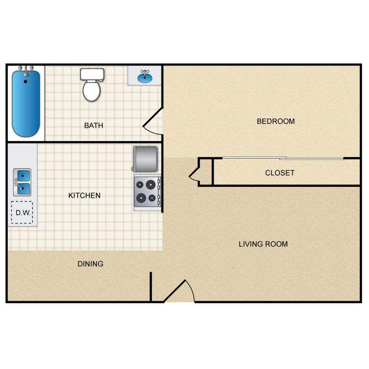 Floor plan image of Studio