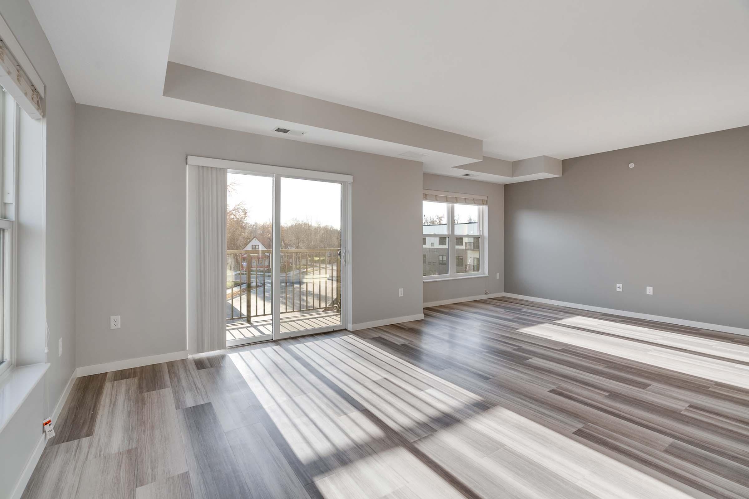 a room with a wooden floor