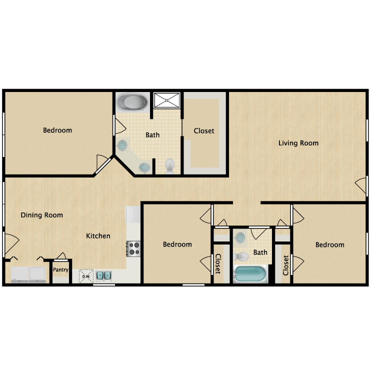 Floor plan image of Bennett