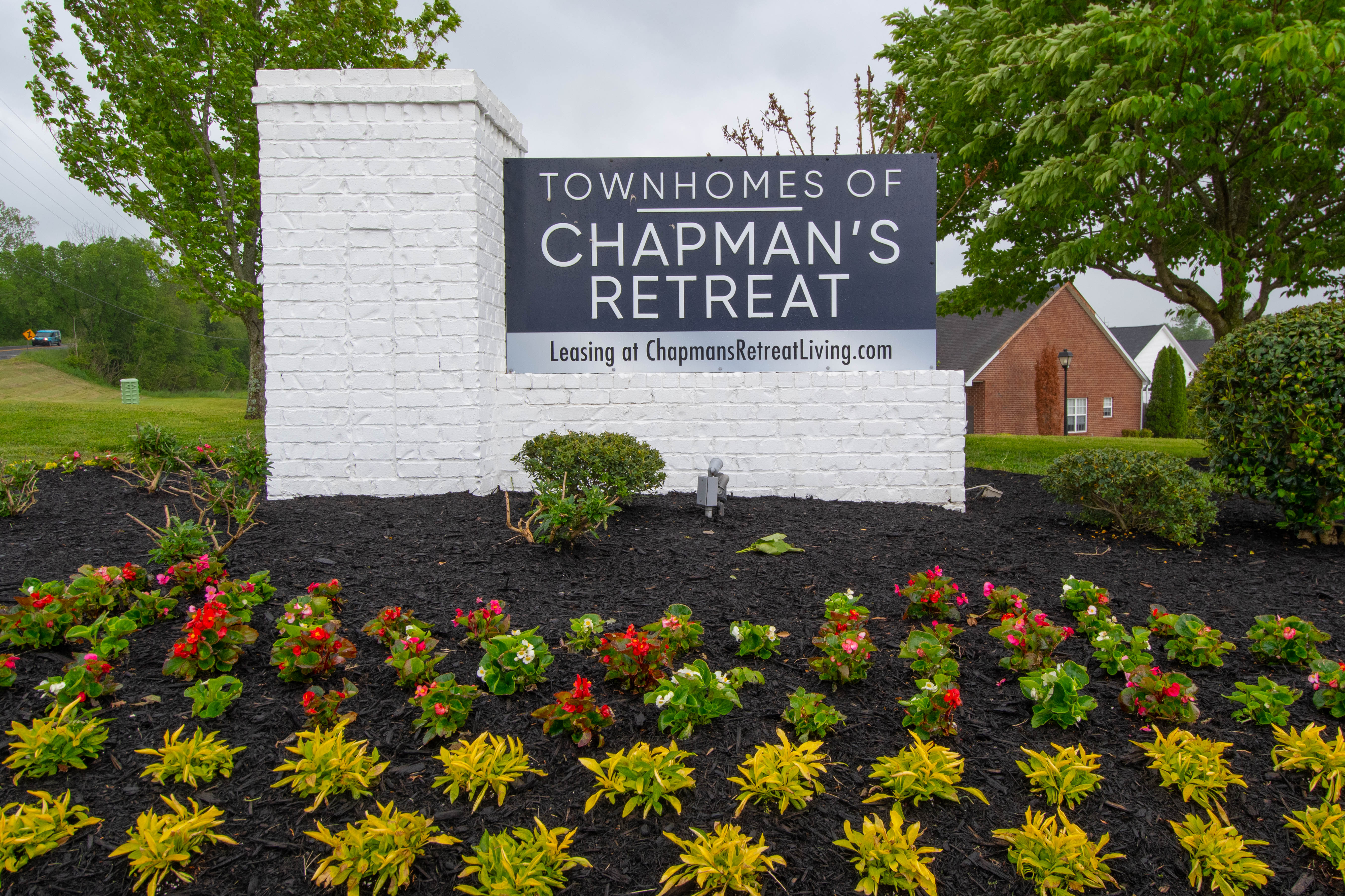 monument signage at Chapmans retreat in Spring Hill, Tennessee