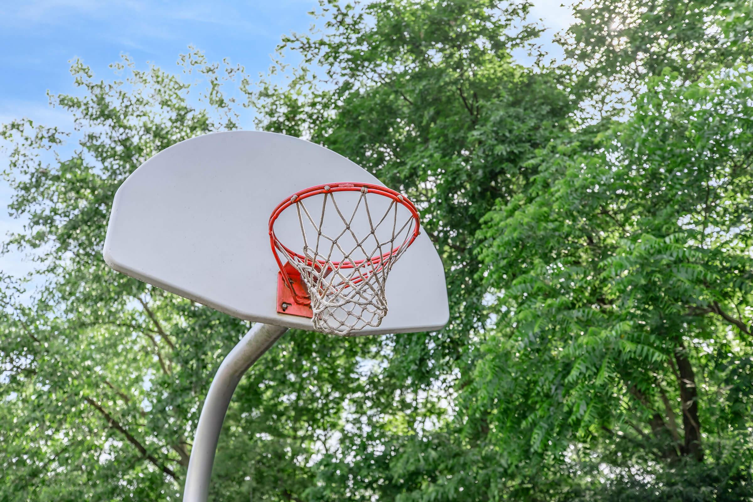 a close up of a basketball hoop