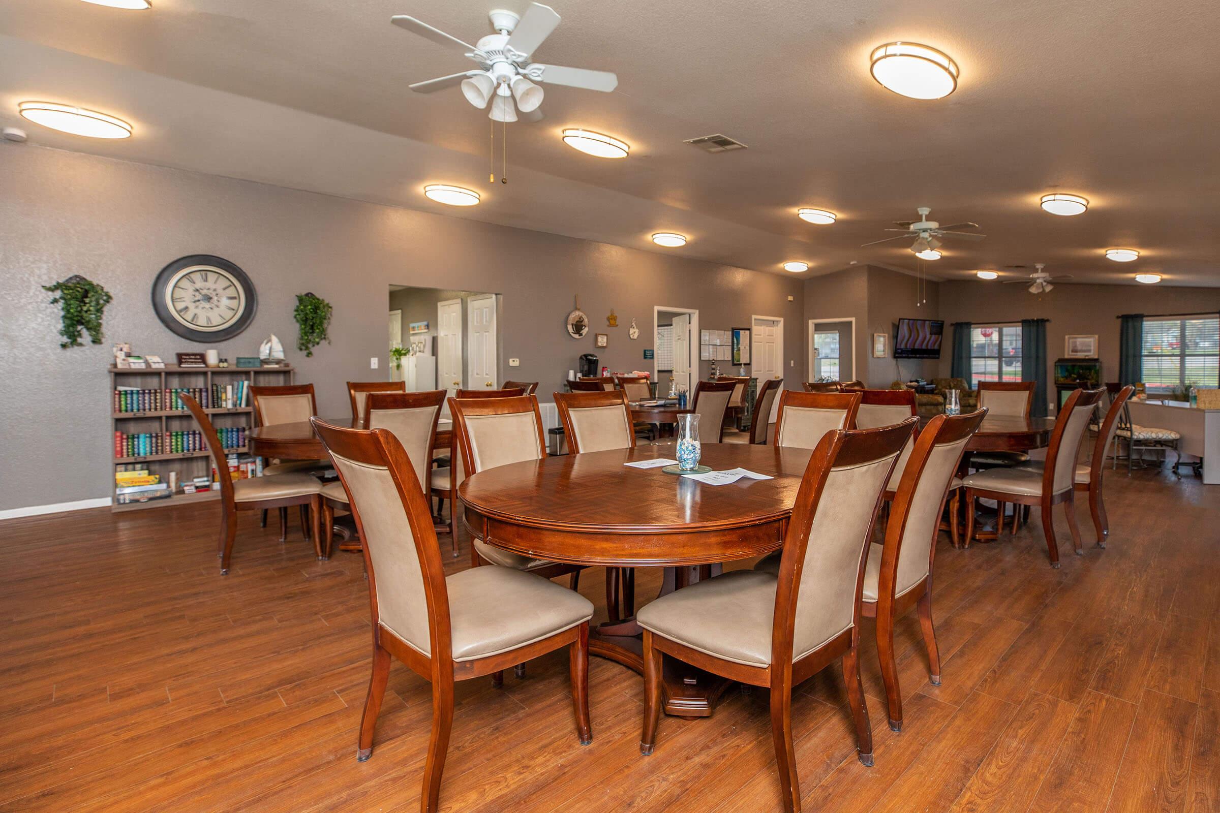 a dining room table