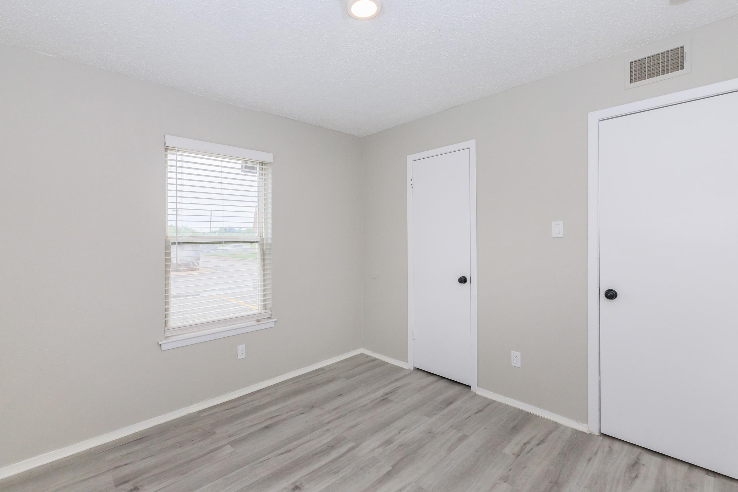 a room with a wooden floor