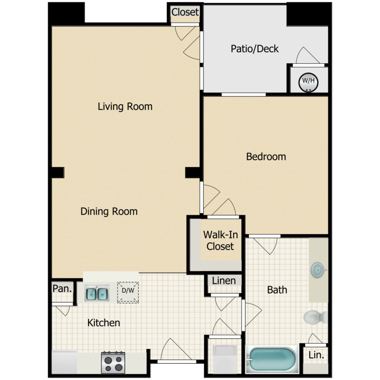 The Asti floor plan image