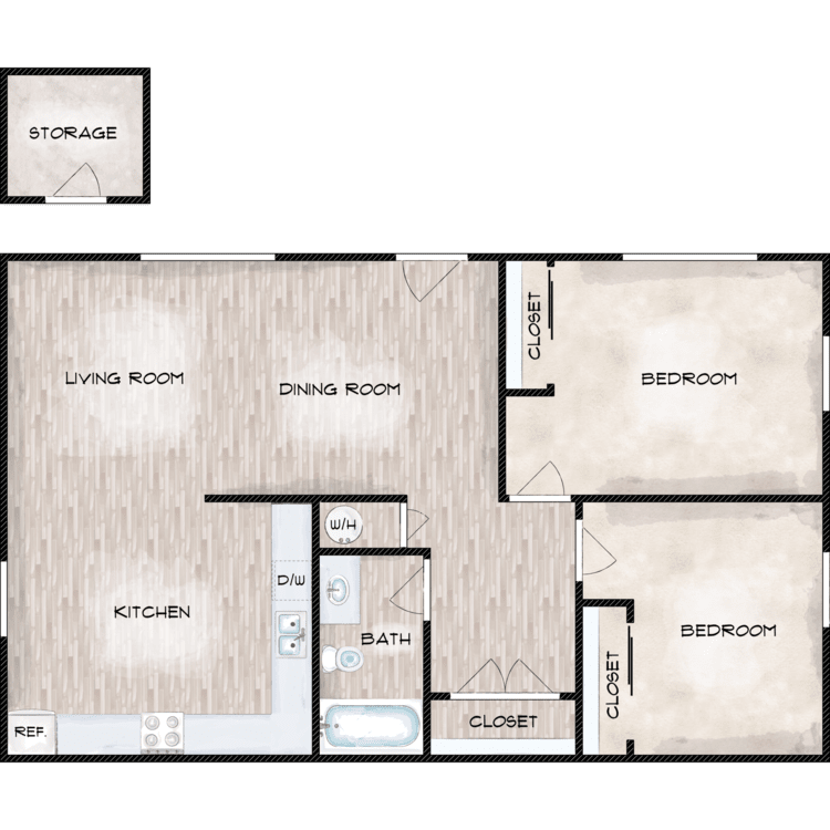 2 Bedroom Rental – 41 Clairview Drive, Chamblee, GA, 30341