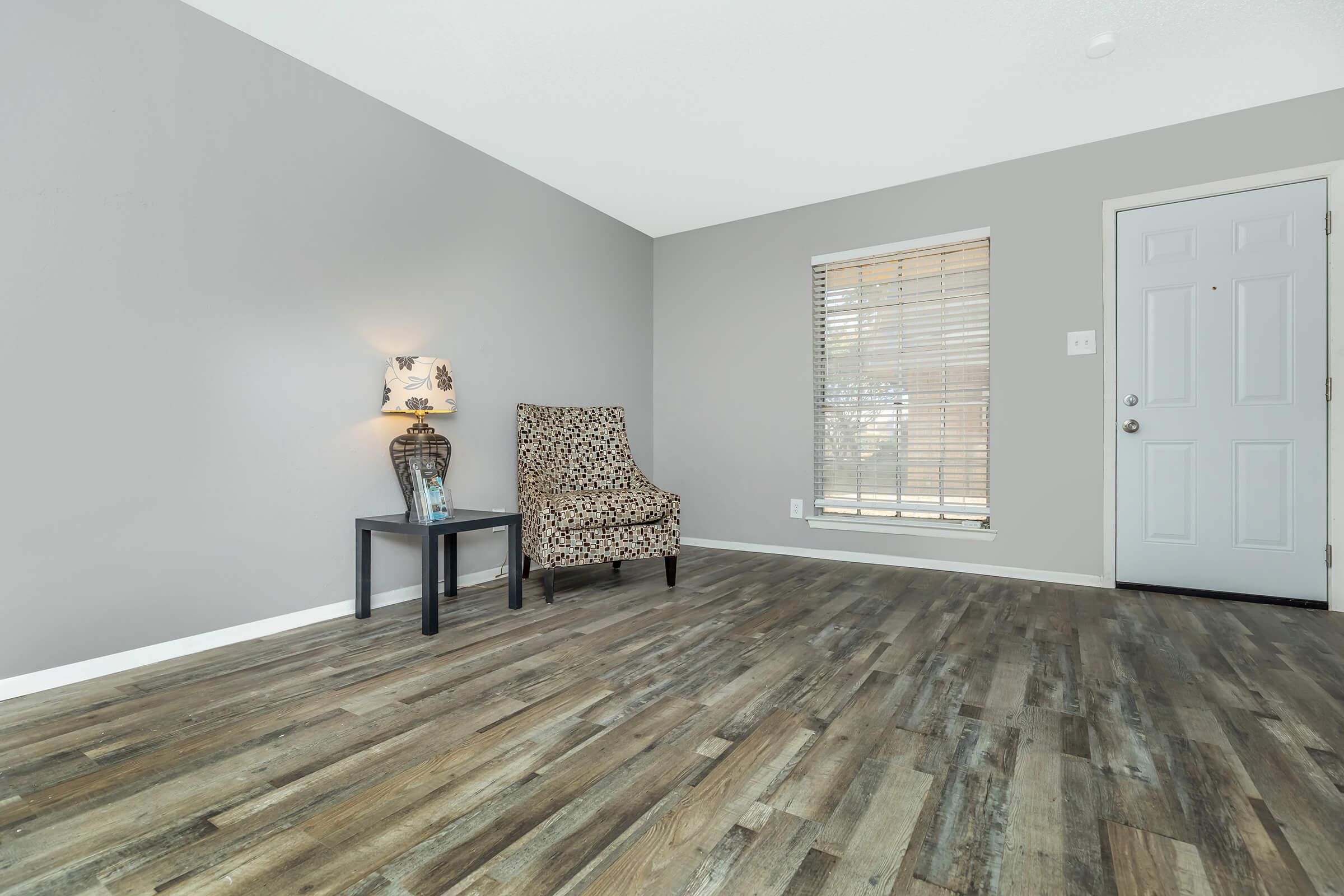 a room with a wooden floor