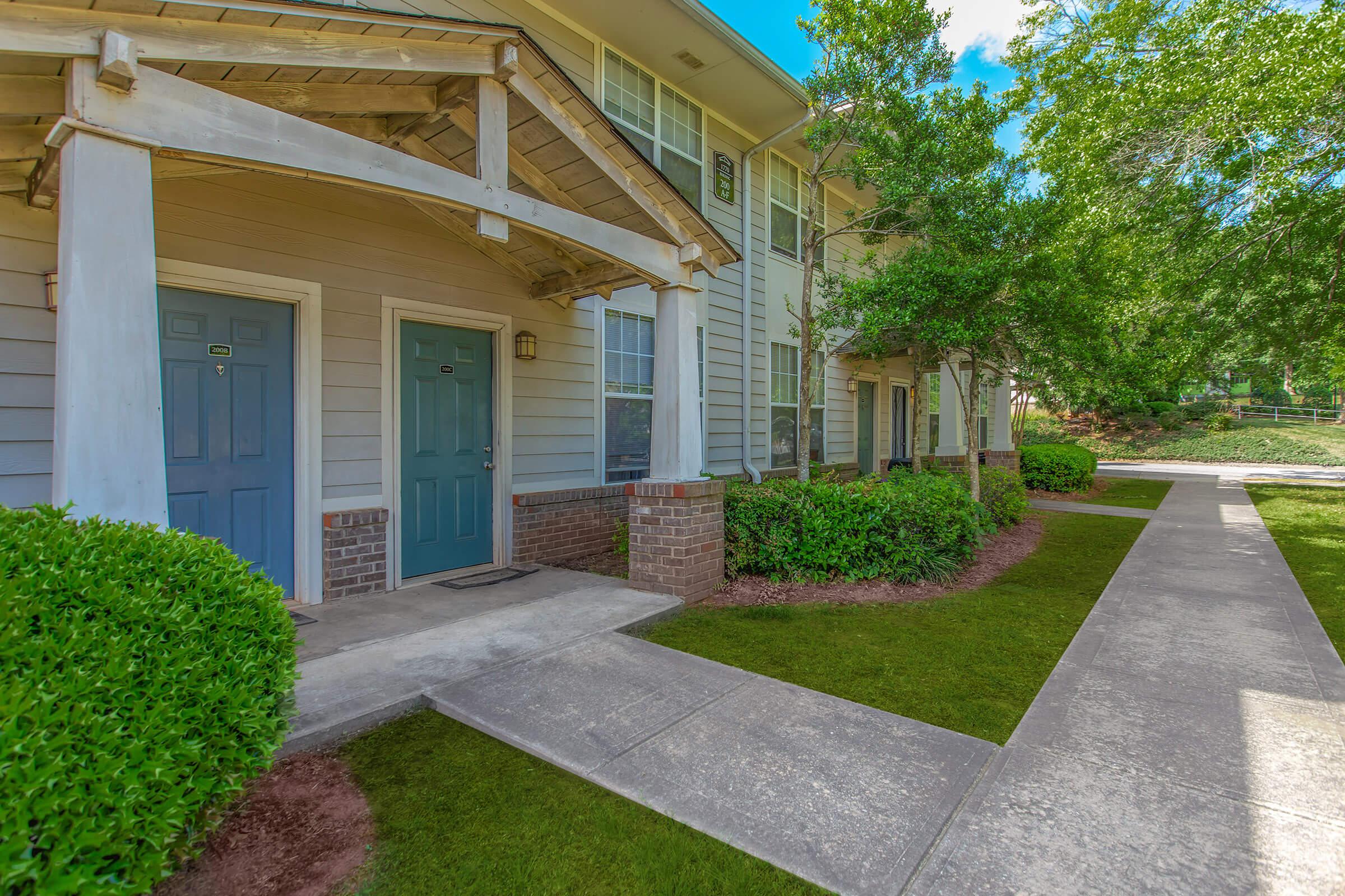 a large lawn in front of a house