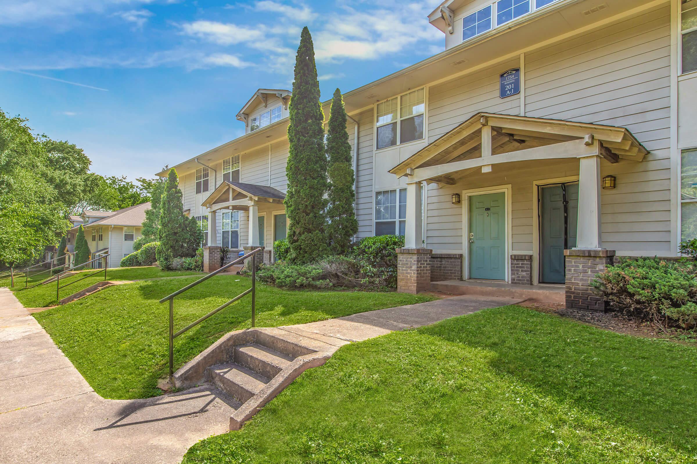 a large lawn in front of a house