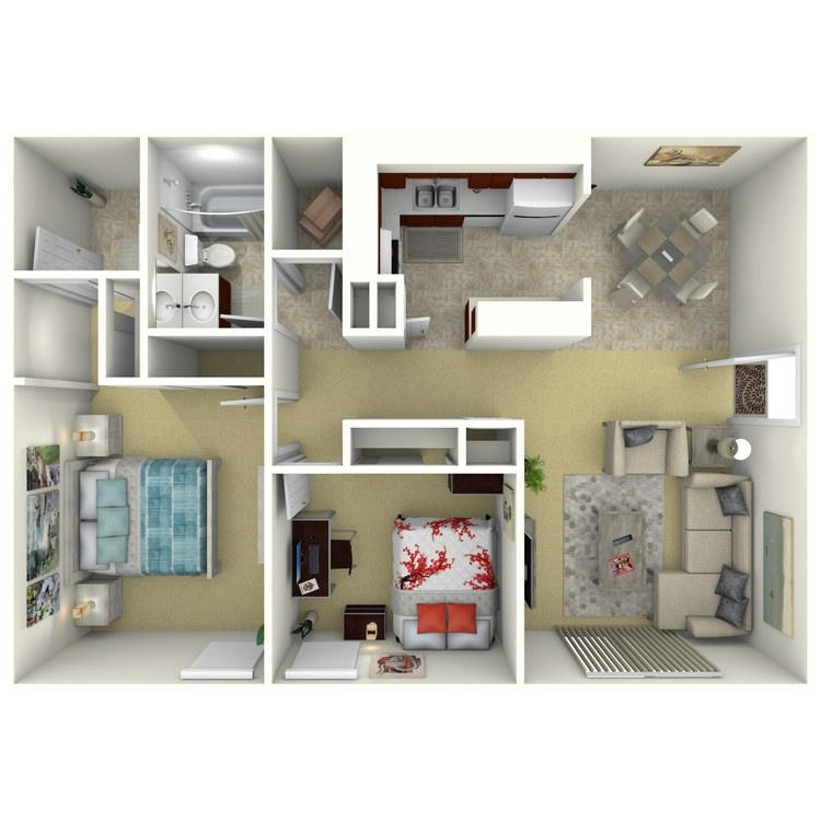 Floor plan image of 2 Bed Deluxe