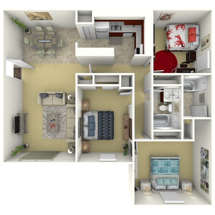 Floor plan image of 3 Bed Traditional