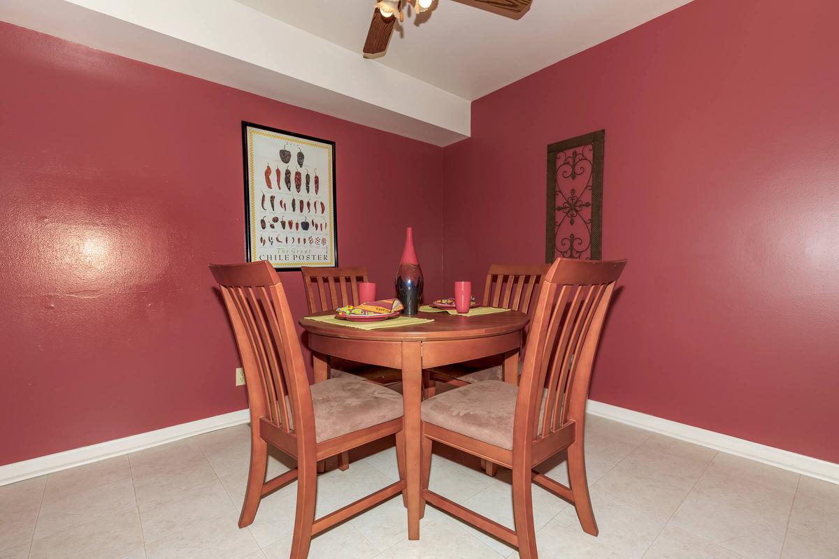 a dining room table