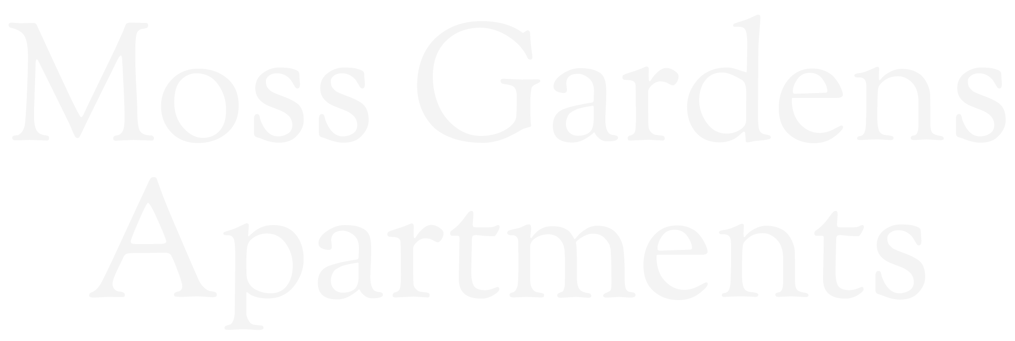 Moss Gardens Apartments ebrochure logo