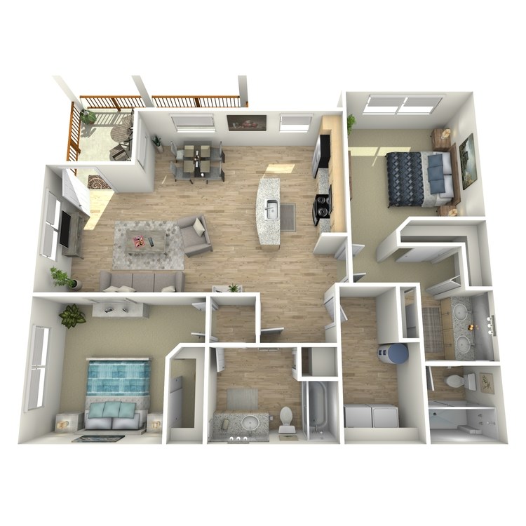 Floor plan image of B2 Garden Level