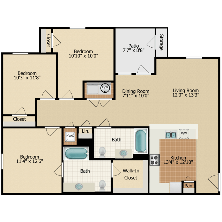 C1 HC floor plan image