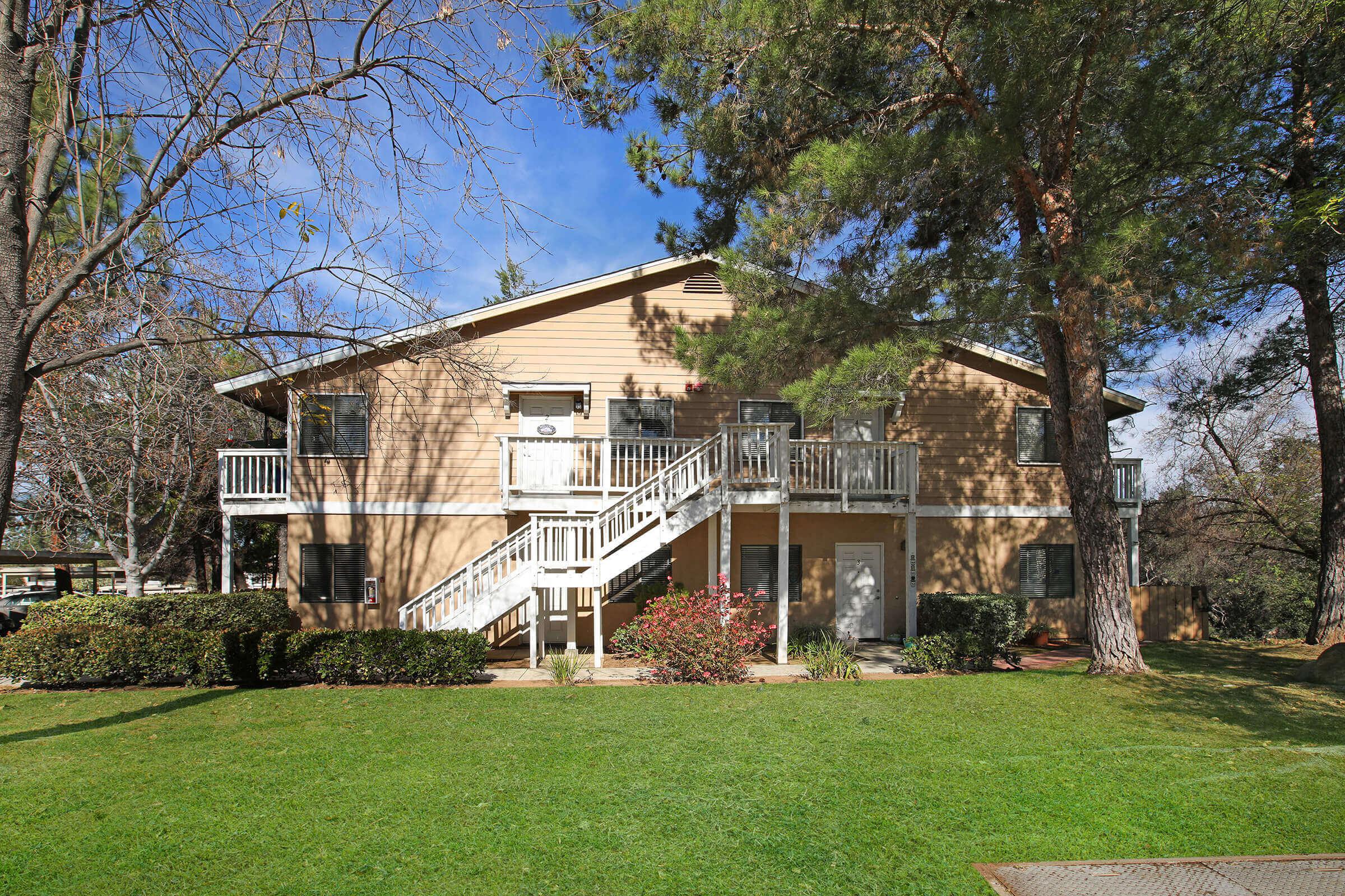 a large lawn in front of a house