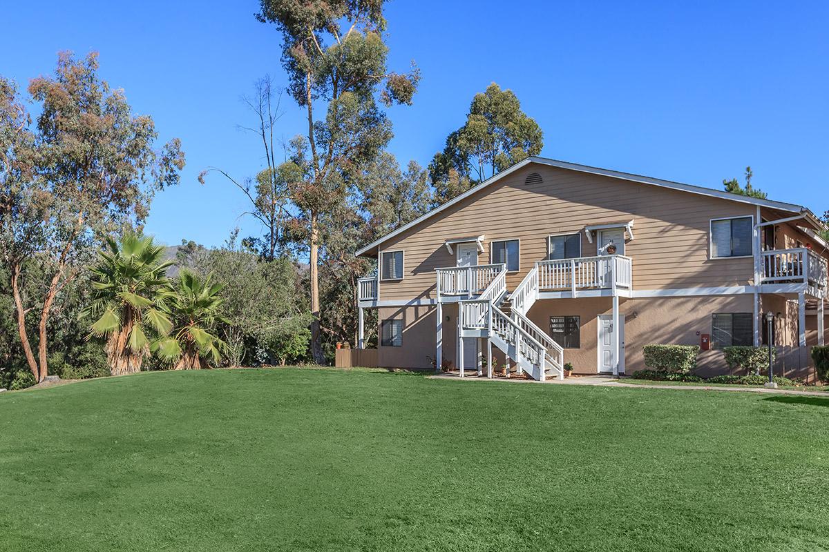 a large lawn in front of a house