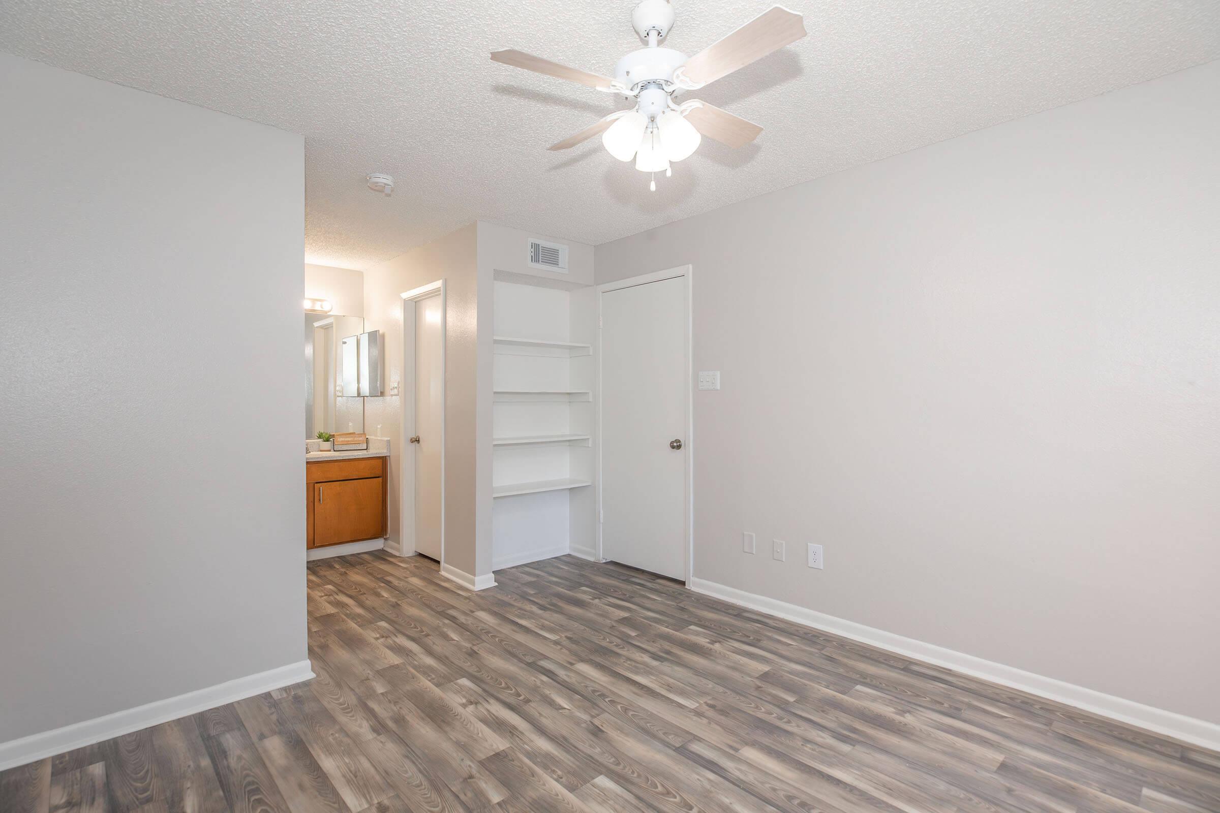 a room with a wooden floor