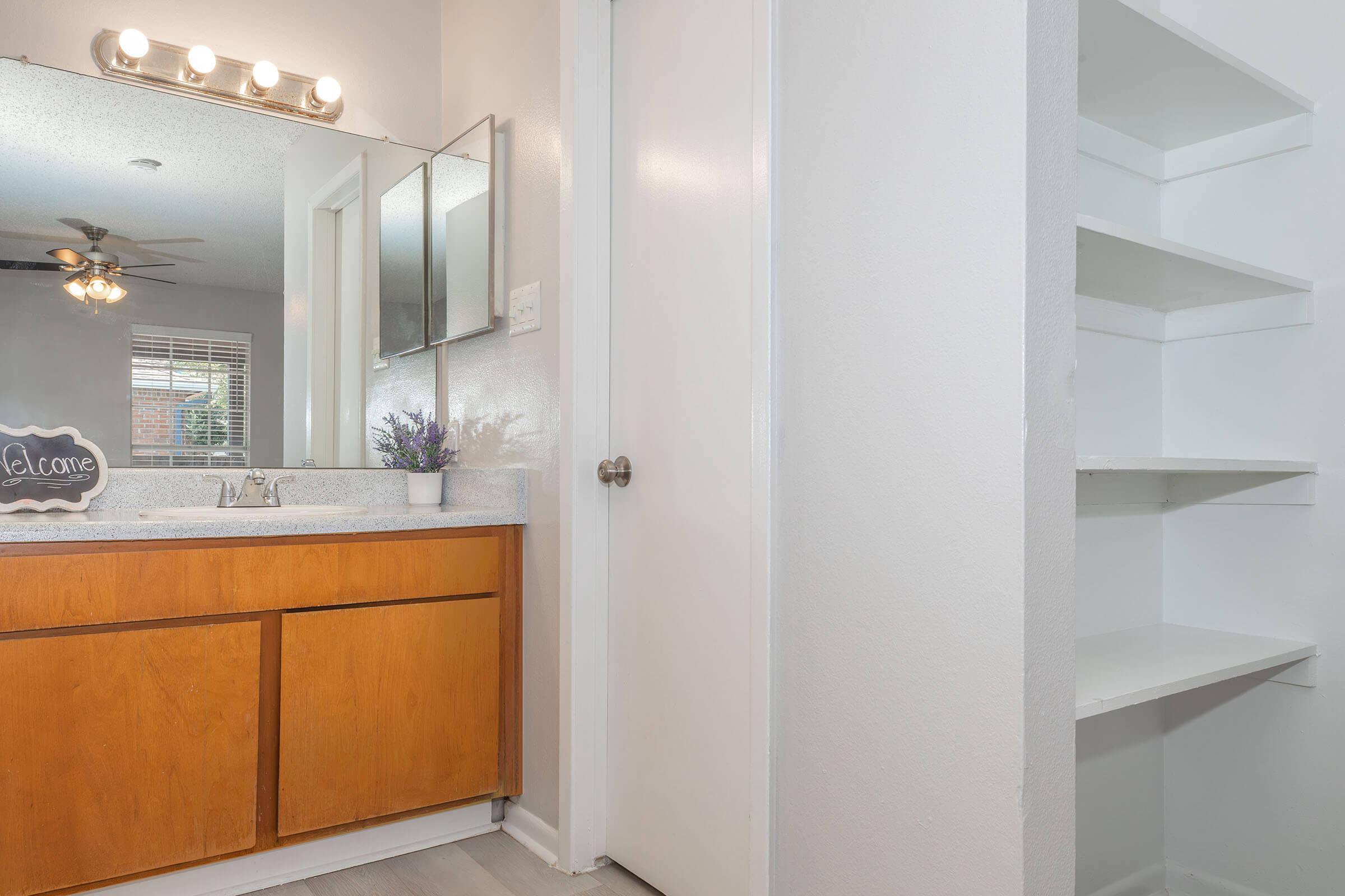 a kitchen with a sink and a window