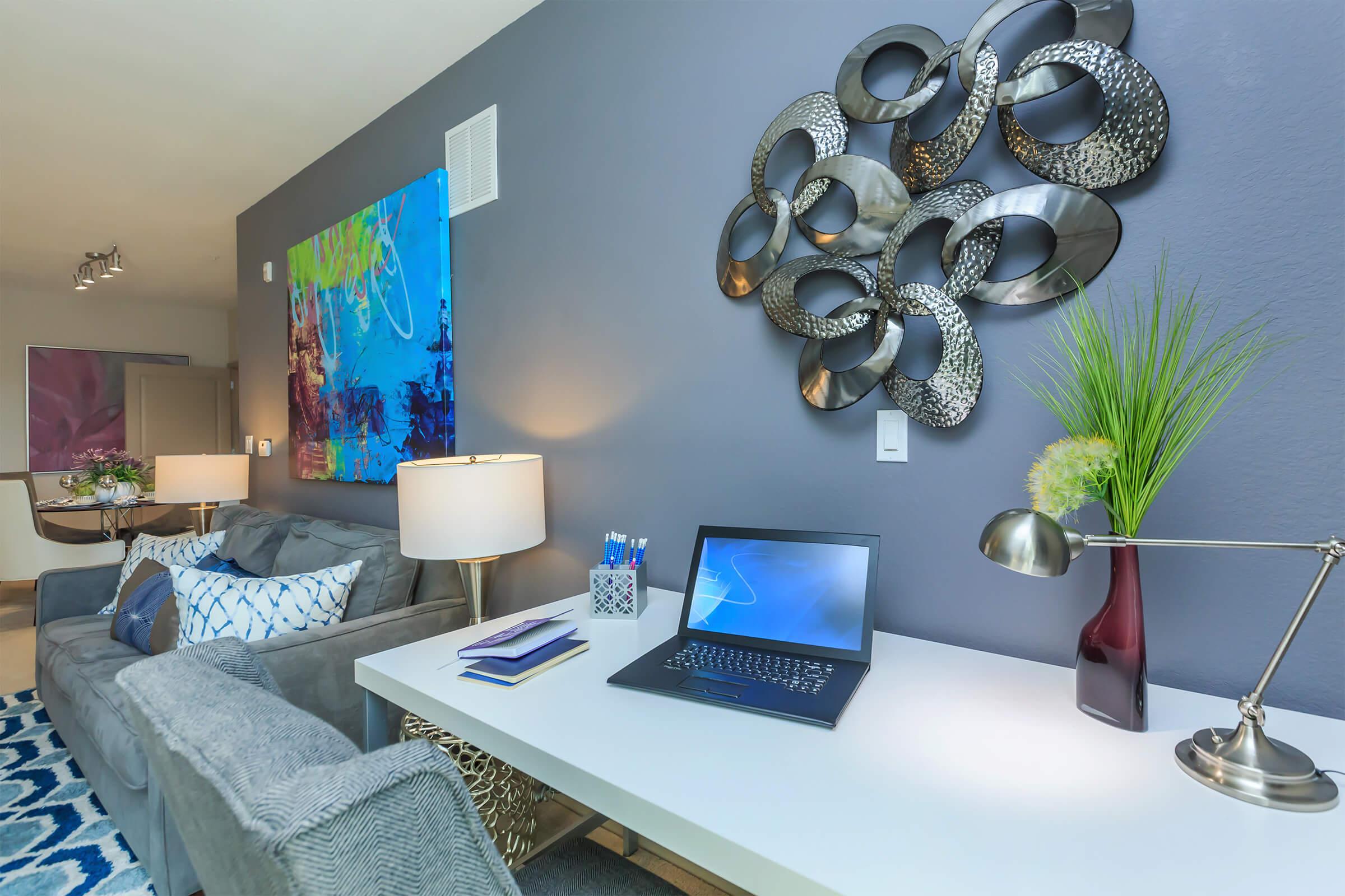 Living room at RiZE at Winter Springs Apartments in Winter Springs, FL