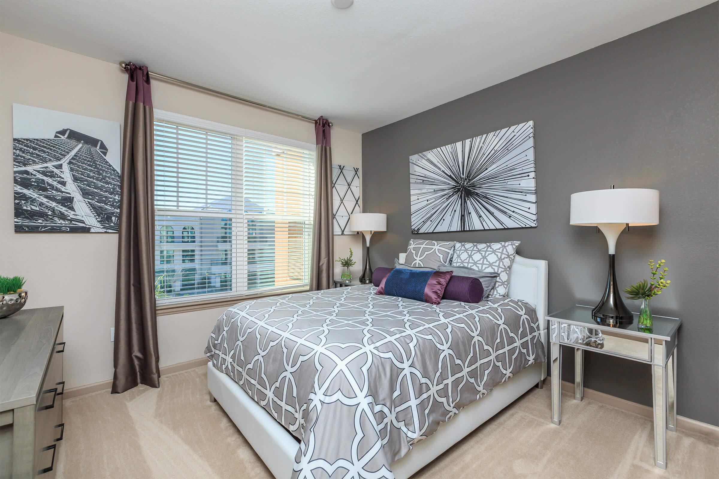 Bedroom at RiZE at Winter Springs Apartments in Winter Springs, FL