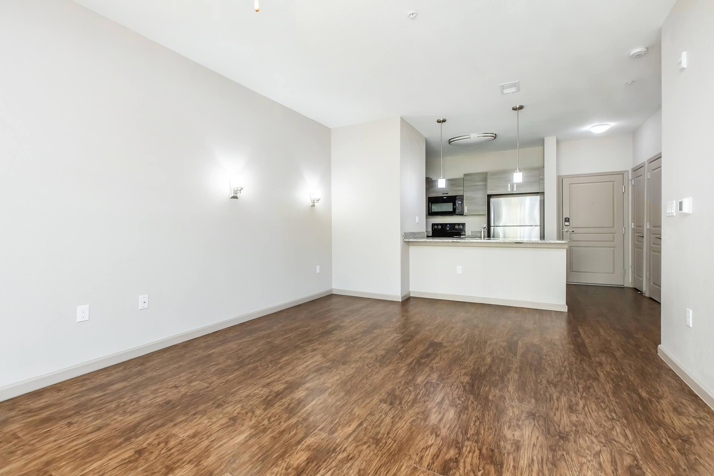 a room with a wooden floor