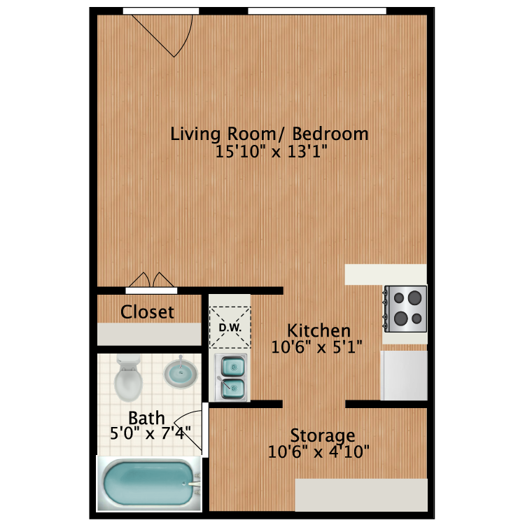 Floor plan image of Studio