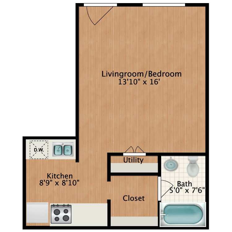 Floor plan image of Julian-Drew Studio