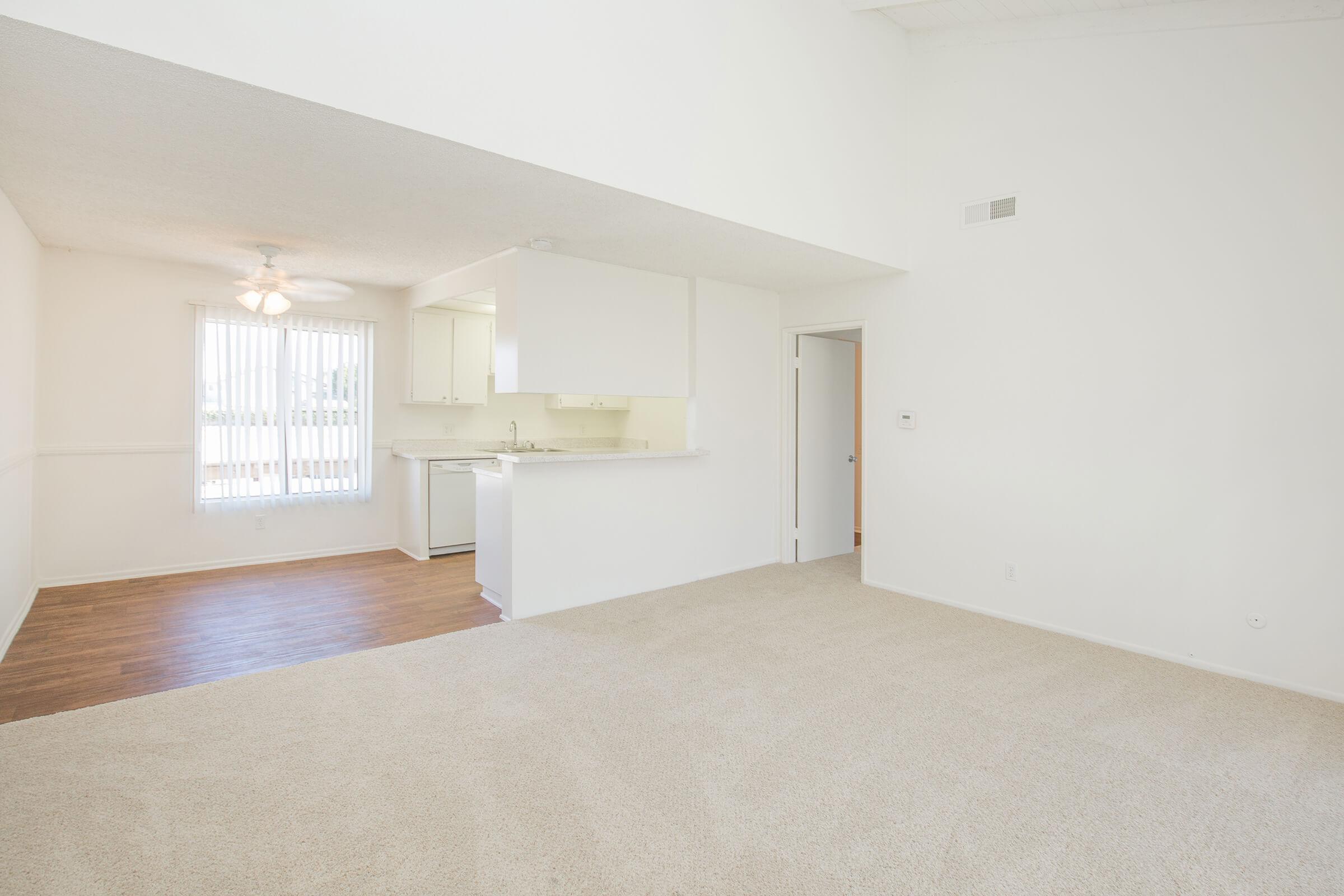 Carpeted living room