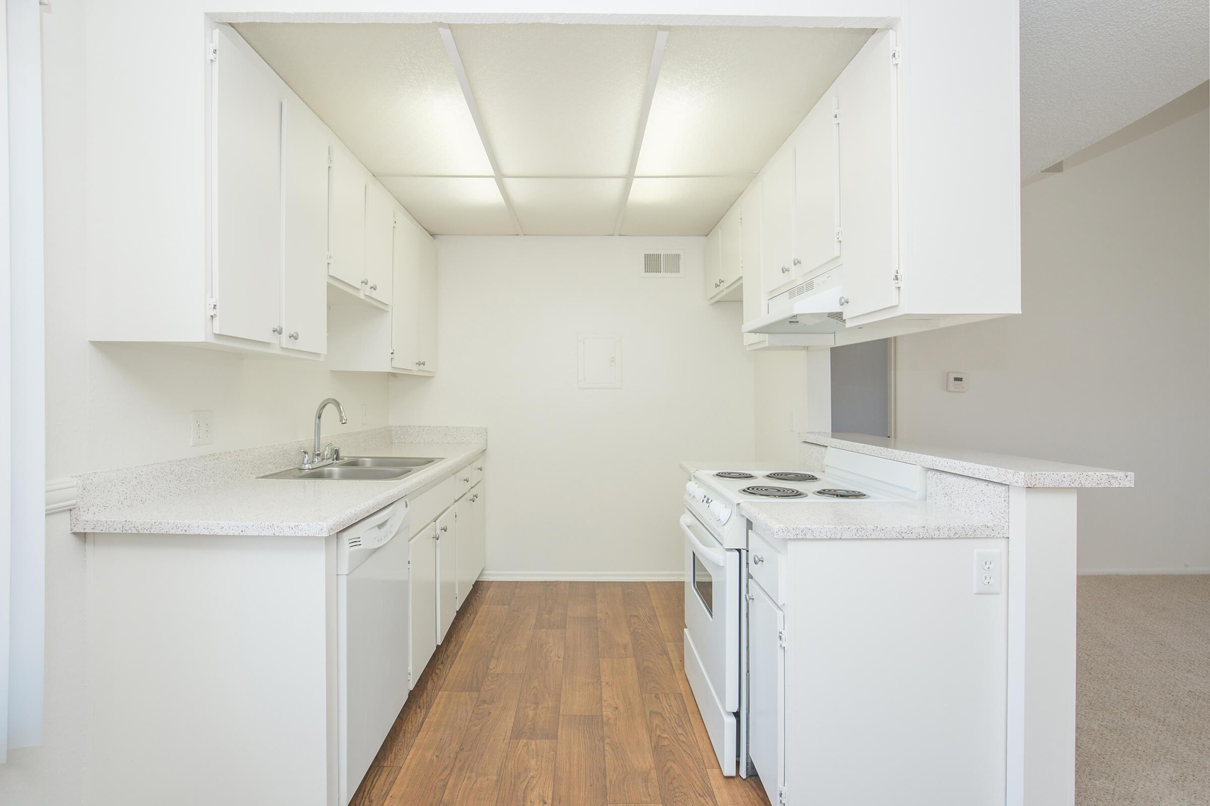 Kitchen with wooden floors