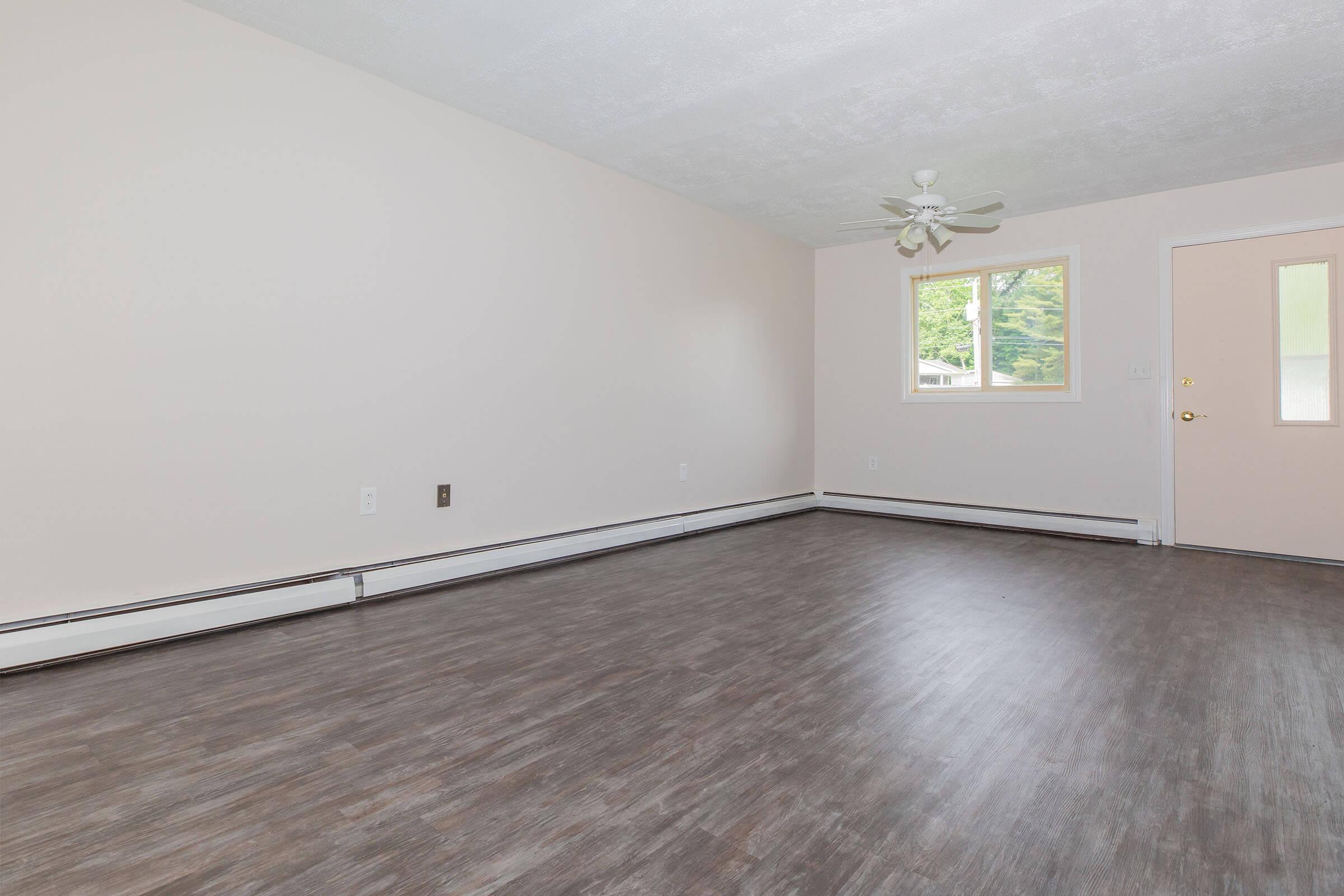 a room with a wooden floor