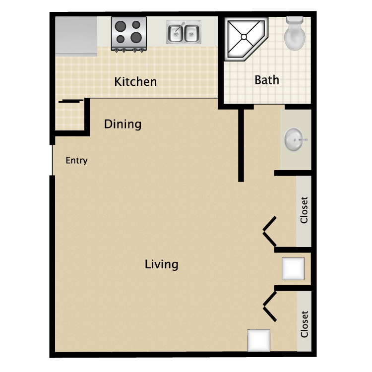 Floor plan image of Studio