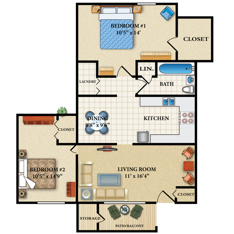 Floor plan image of The Lincoln