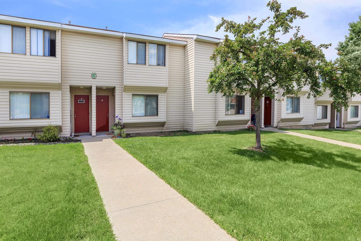 a large lawn in front of a house