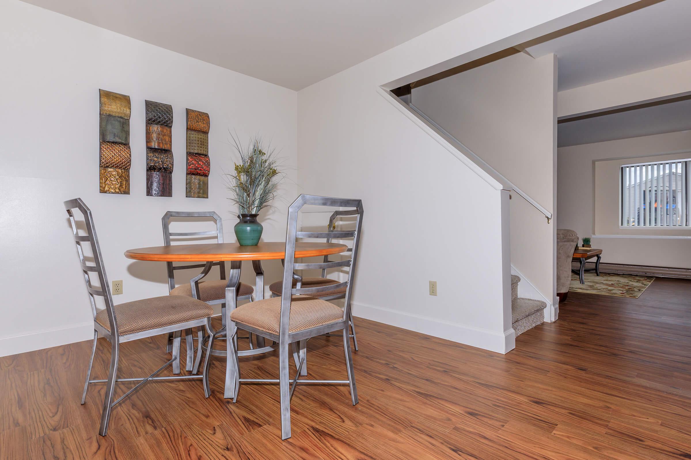 a dining room table