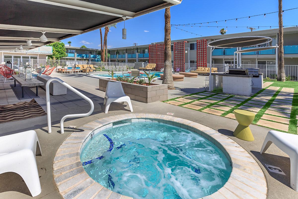 Soak in the hot tub