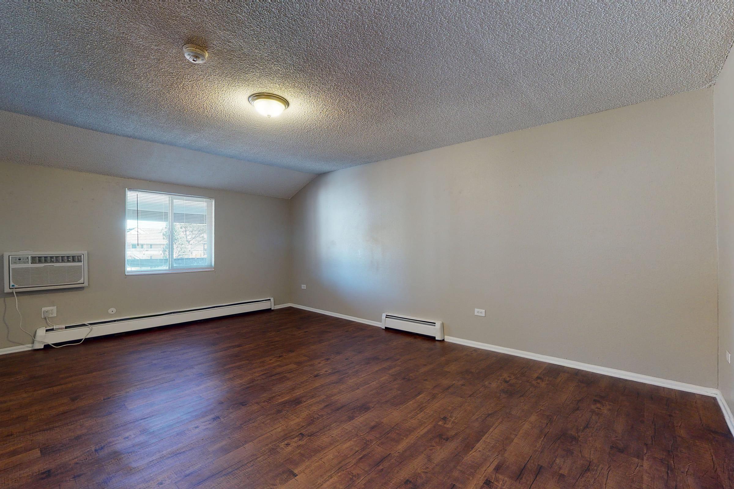 a room with a wooden floor