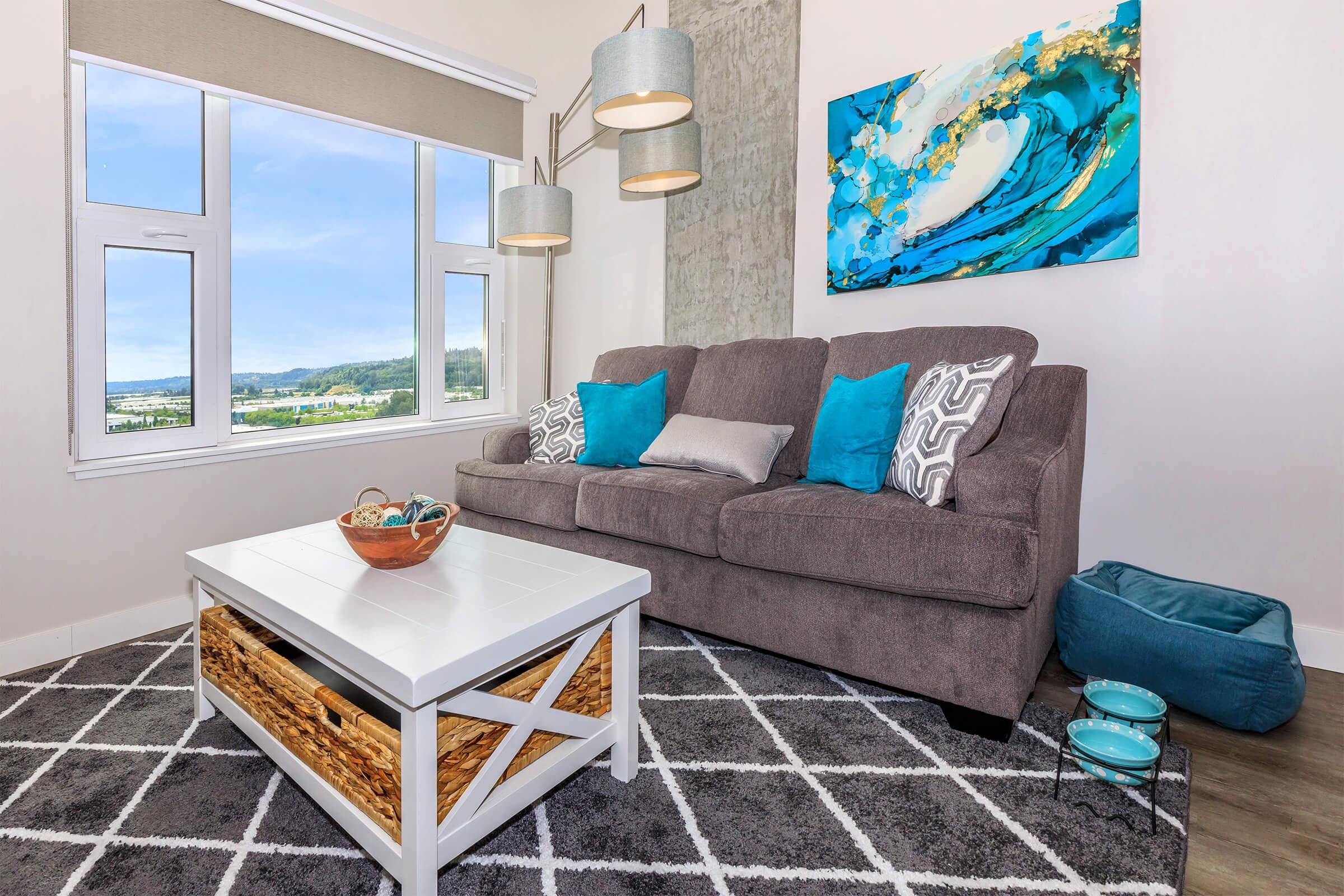 a view of a living room