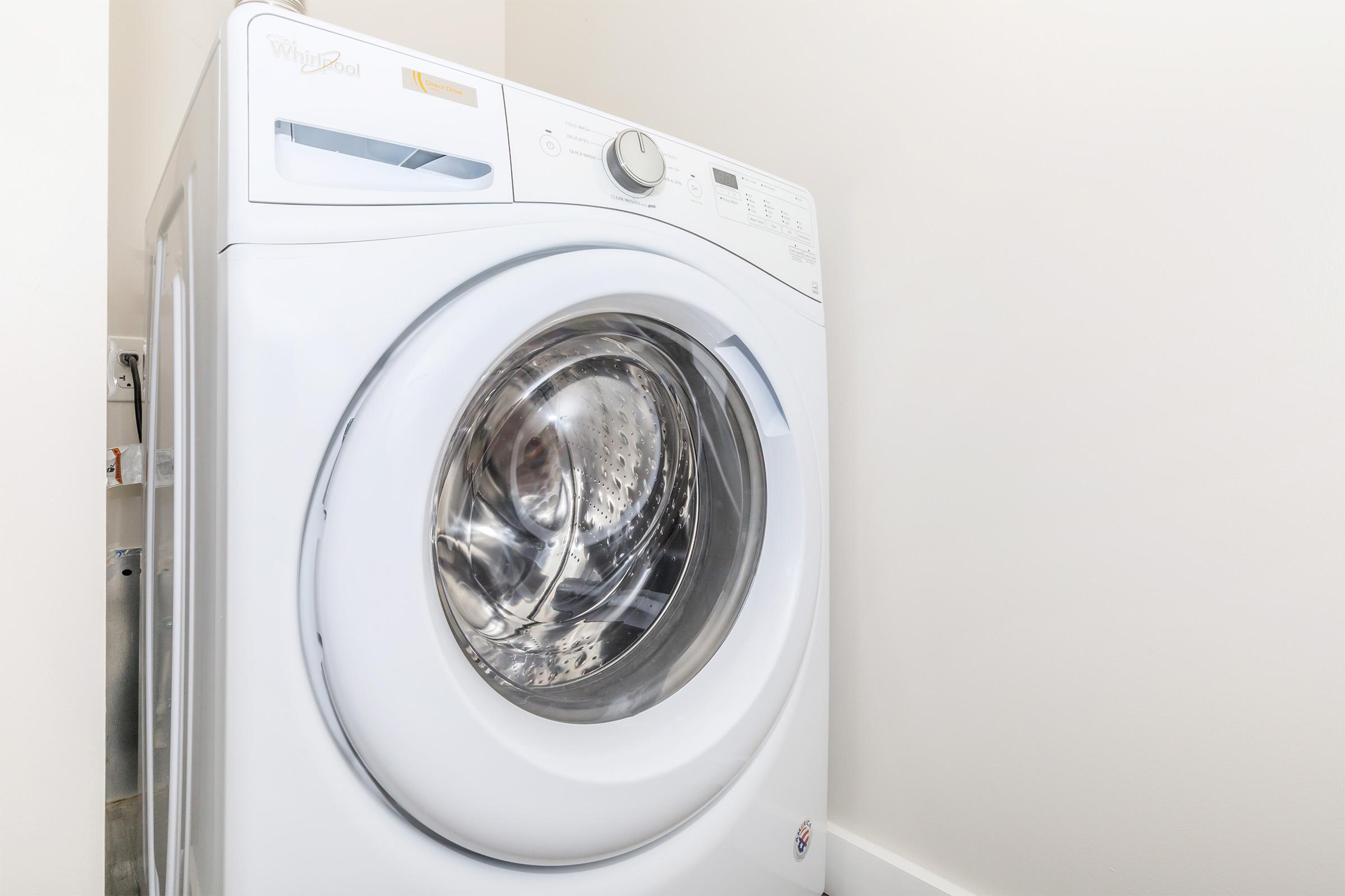 a washer and dryer