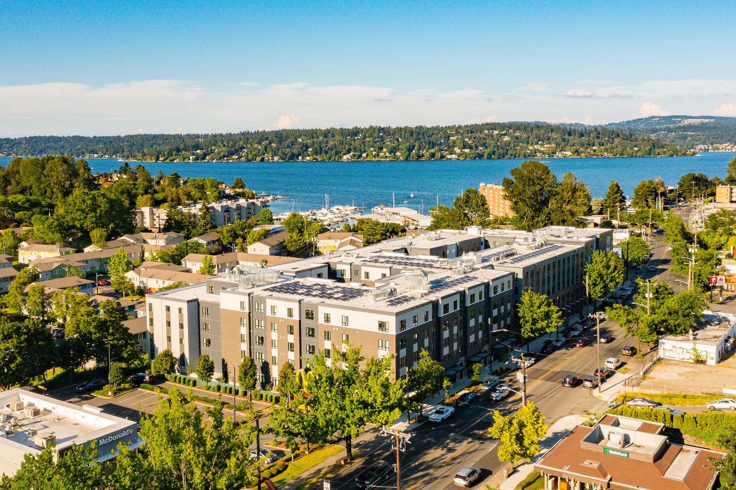 a view of a city next to a body of water