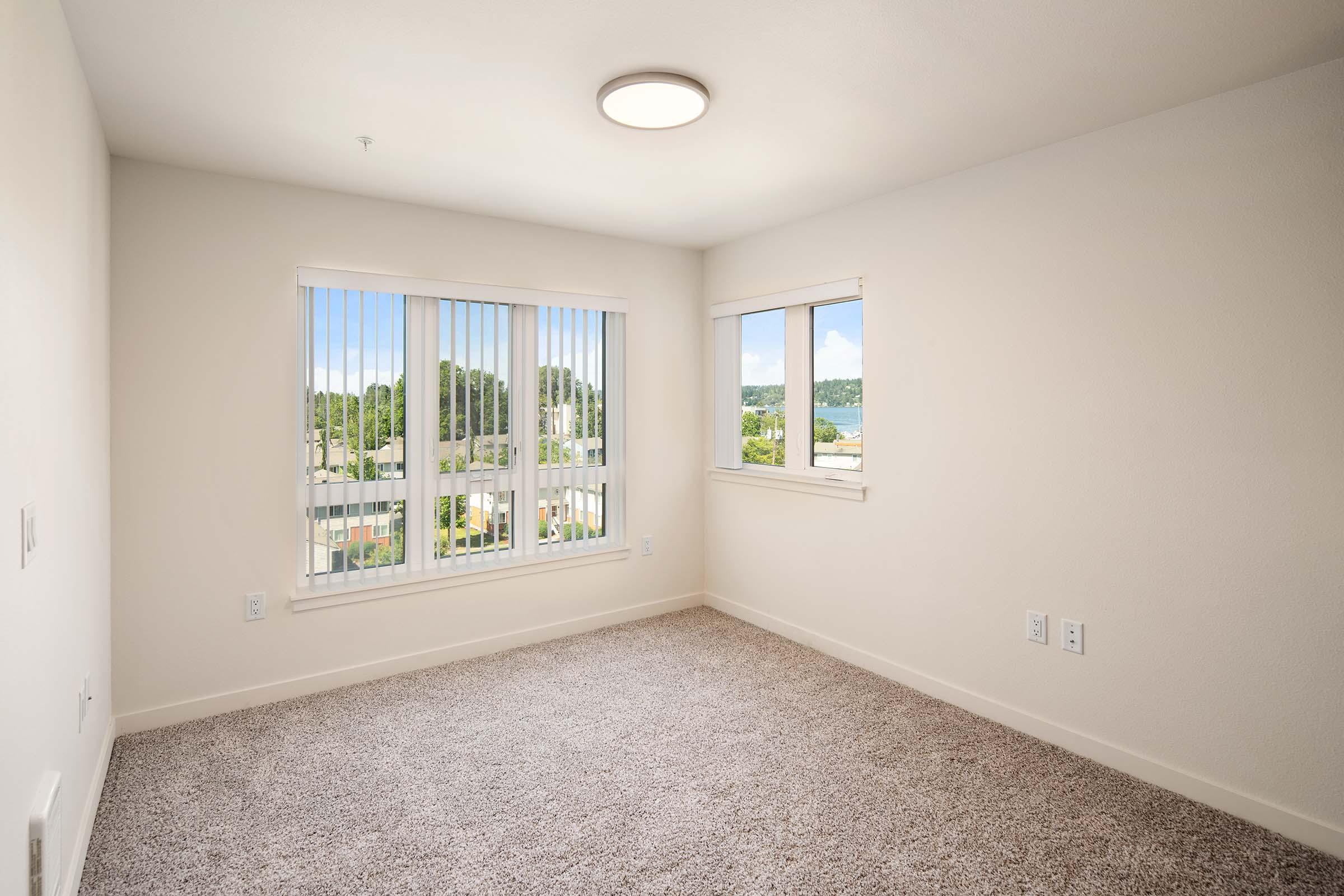 a room with a sink and a window