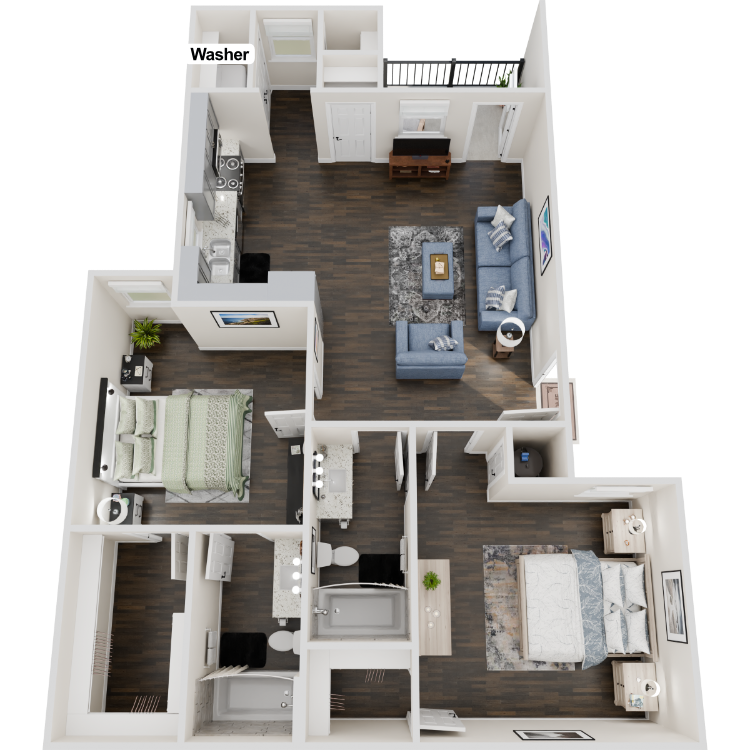 2 Bedroom Rental – 12425 John F Kennedy Blvd, Houston, TX, 77039