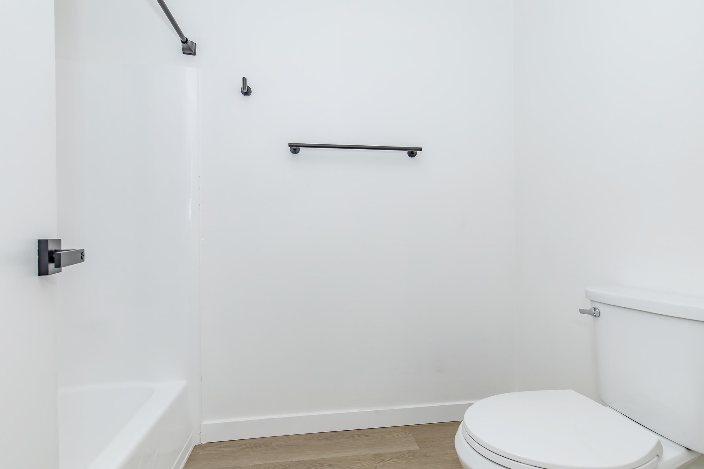 a close up of a shower in a small room