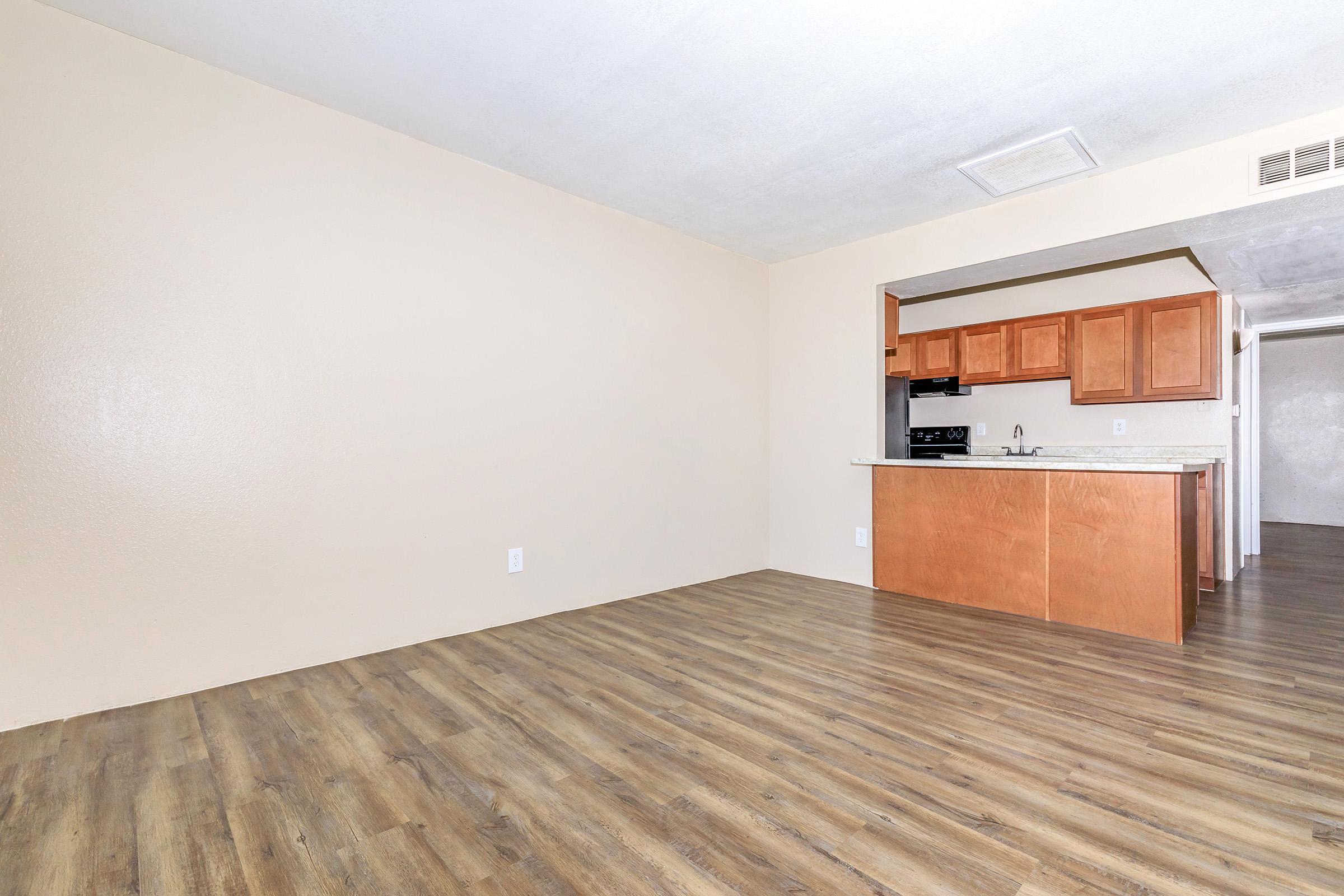 a room with a wooden floor