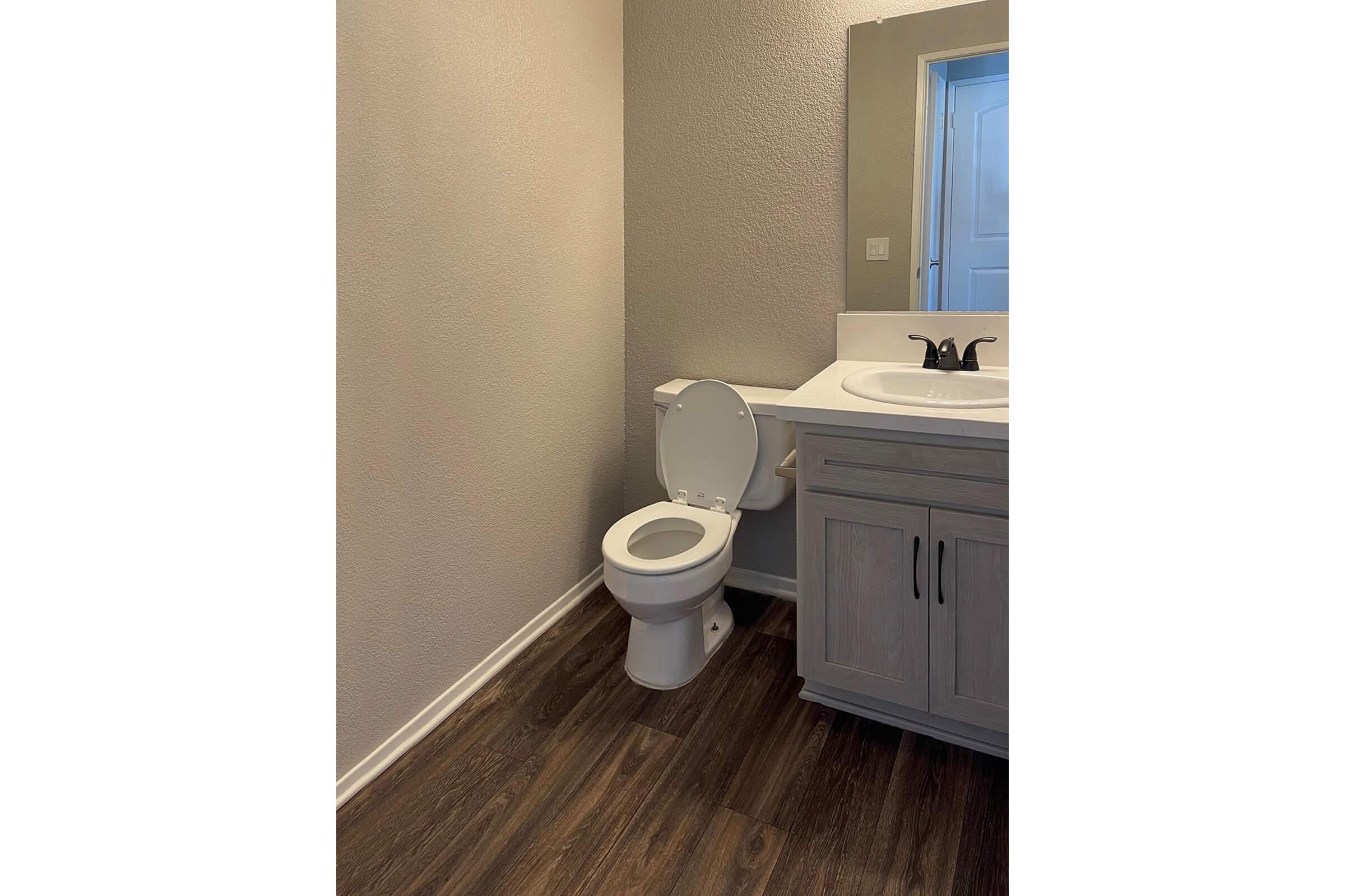 a close up of a sink in a small room