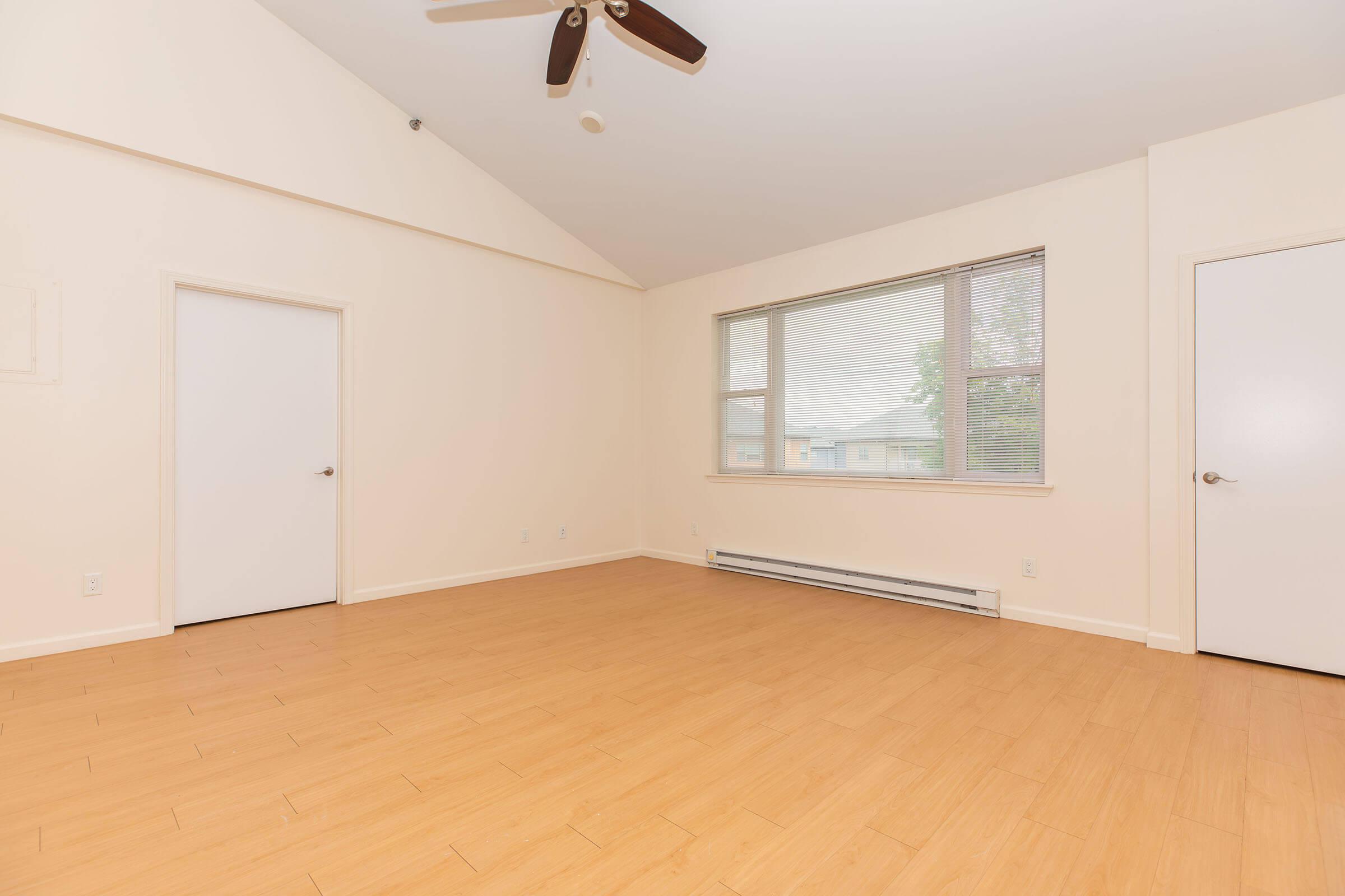 a room with a wooden floor