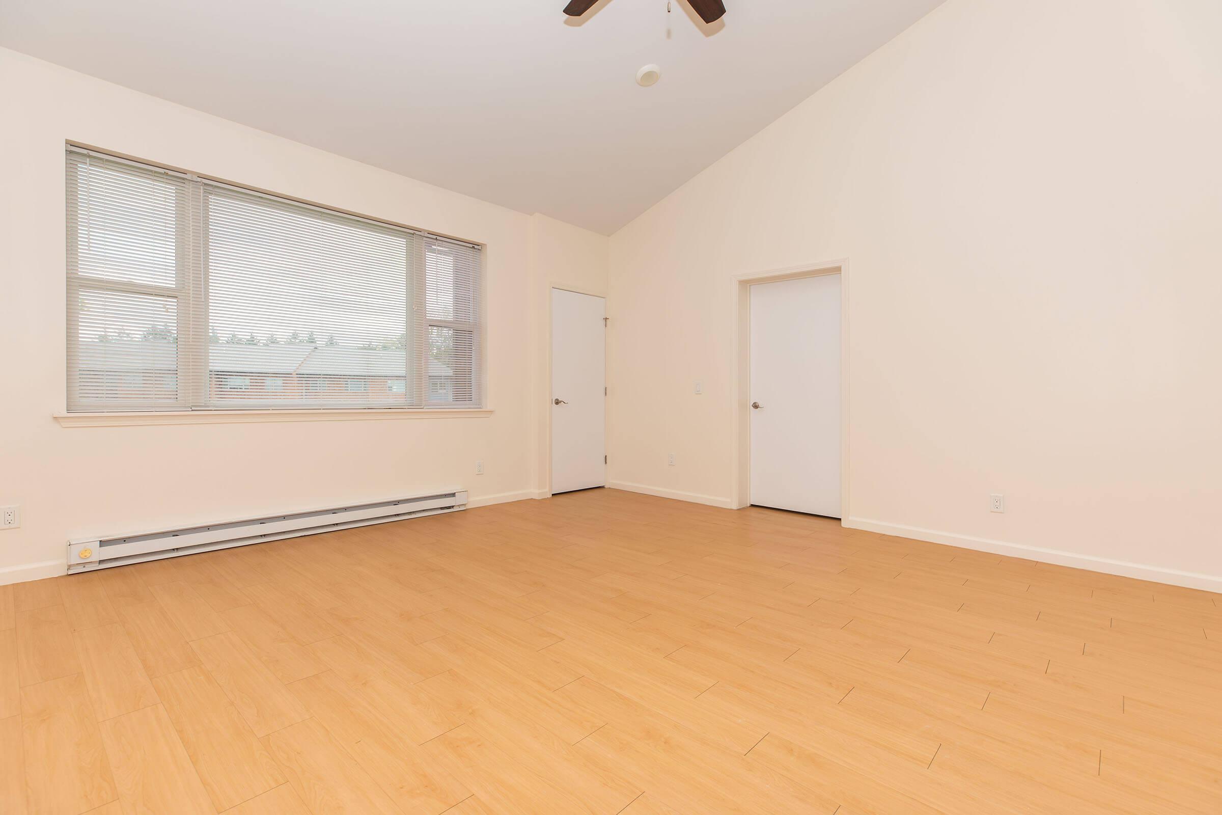 a room with a wooden floor