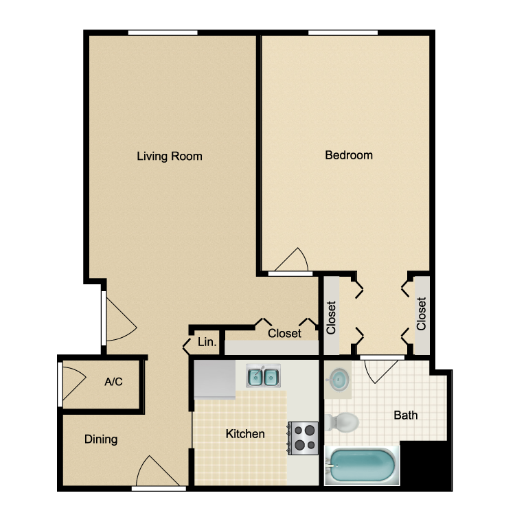Floor plan image of New Moon